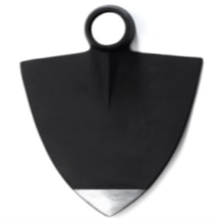 Hoe Round Eye Heart shaped — Forged High-Carbon Steel, 2 LB
