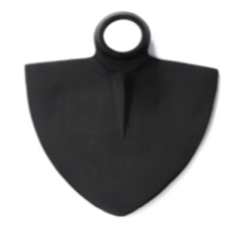 Hoe Triangular Round Eye — Forged High-Carbon Steel, 900 GM